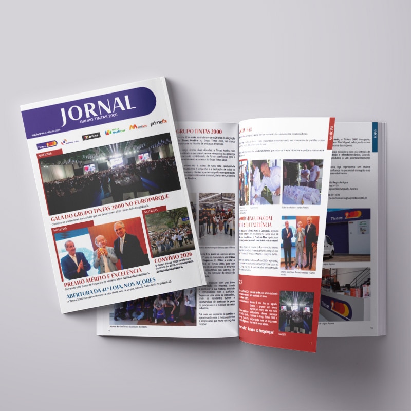 Capa do Jornal do Grupo Tintas 2000 Nº 66, julho de 2026
